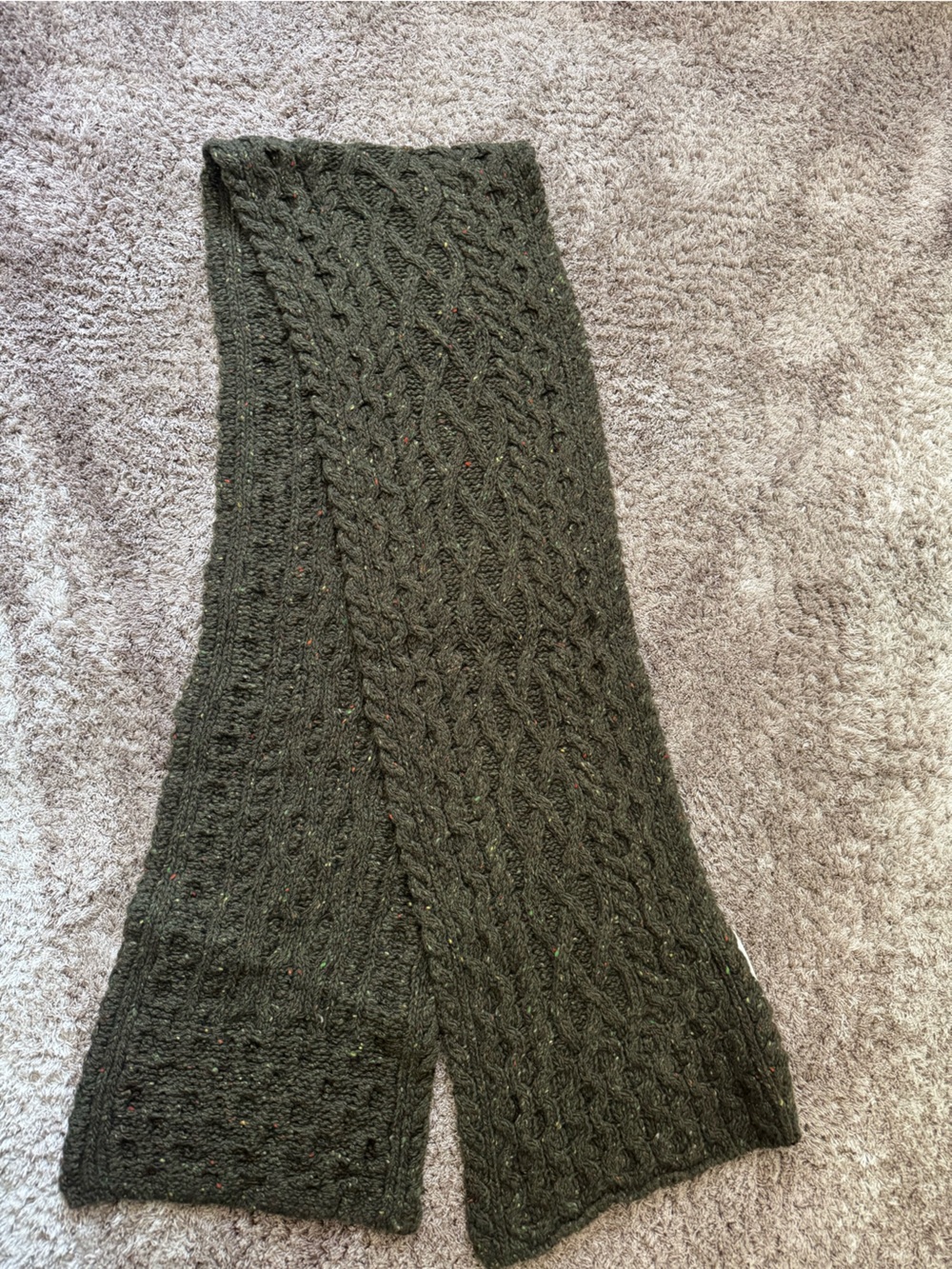 Aran sweater market luxe Aran scarf